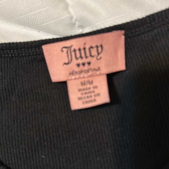 Juicy - Aeropostle - Like New Crop Bling Tank Top. Black - Medium - Picture 2 of 3